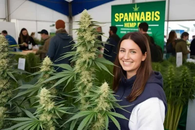 Una foto dalla Spannabis, fiera internazionale della canapa