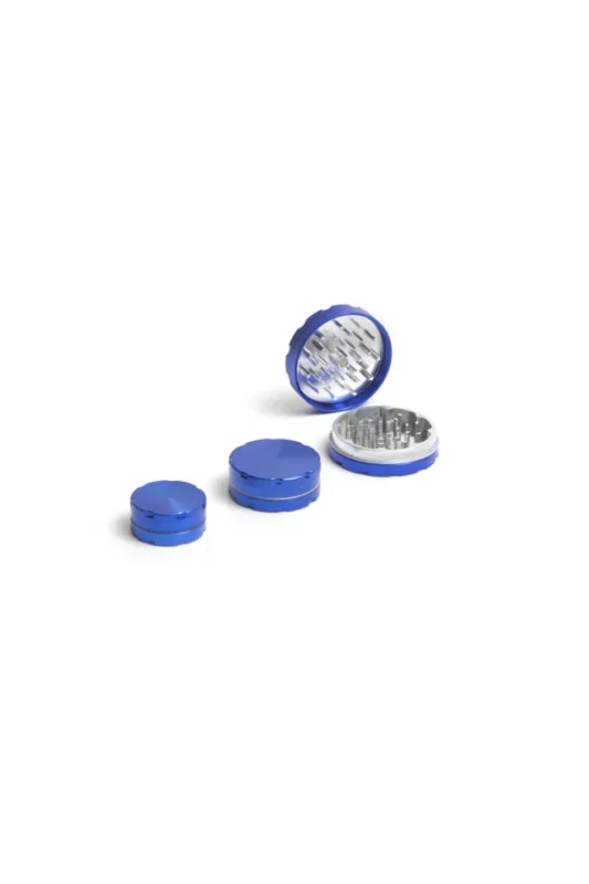 GRINDER DE LUXE ALLUMINIO 40MM 2 PARTI AZZURRO