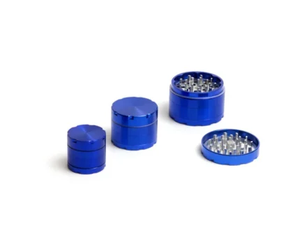 GRINDER DE LUXE ALLUMINIO 40MM  4 PARTI AZZURRO