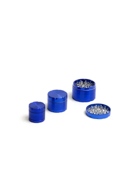 GRINDER DE LUXE ALLUMINIO 40MM  4 PARTI AZZURRO