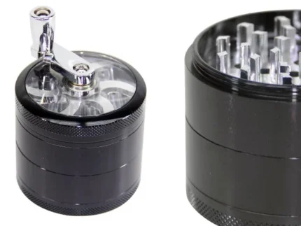 GRINDER MILL 62 MM 4 PARTS BLACK POLLINATOR