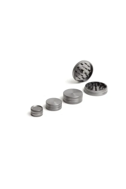ALUMINIUM GRINDER 30MM 2 PARTS GREY