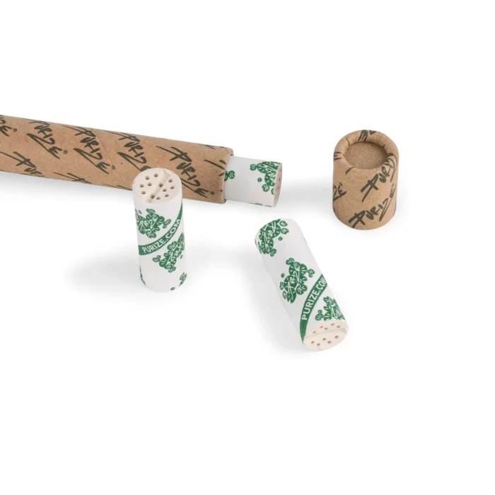 PURIZE - FILTRI AI CARBONI ATTIVI | BIG SIZE - WHITE 3 PZ |  RICAMBIO PIPE PURIZE - immagine 2