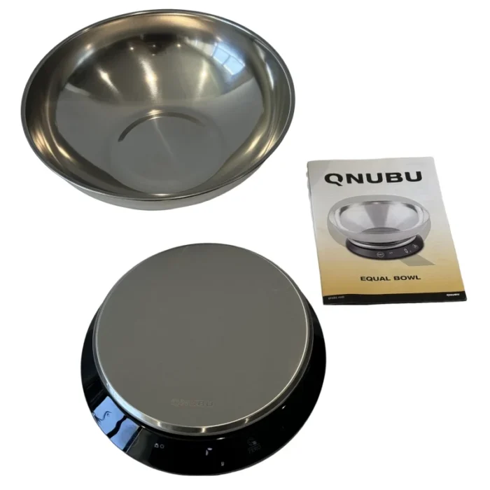 QNUBU - BILANCIA DIGITALE ACCIAIO INOX | EQUAL BOWL - MAX 5 KG STEP 1G - immagine 1