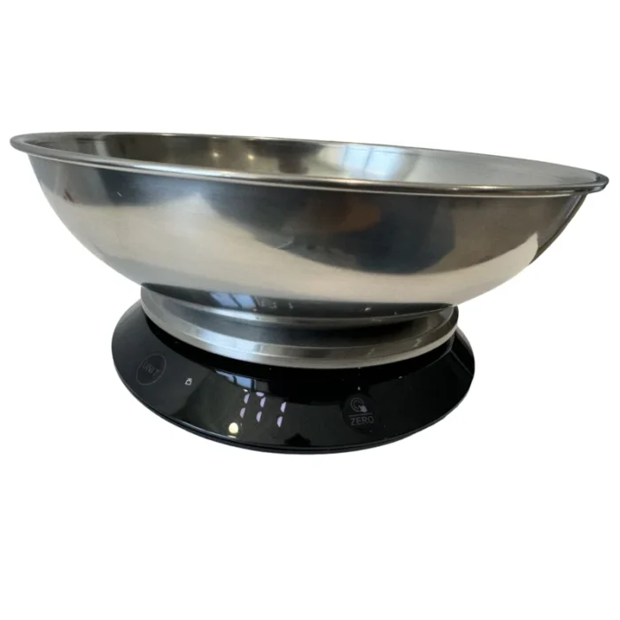 QNUBU - BILANCIA DIGITALE ACCIAIO INOX | EQUAL BOWL - MAX 5 KG STEP 1G - immagine 3