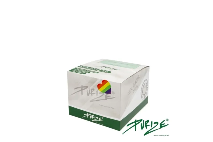 PURIZE - ACTIVATED CARBON FILTERS | XTRA SLIM DISPLAY 20 PACKS - RAINBOW 50PCS - Image 1