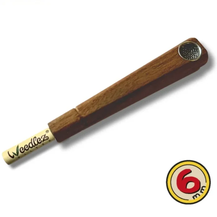 WEEDLEZ - WOODEN PIPE WITH ACTIVATED CHARCOAL FILTER - Image 1