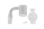 QUARTZ BANGER WITH CAP AND TERP PEARLS | 14mm MALE - Image 2