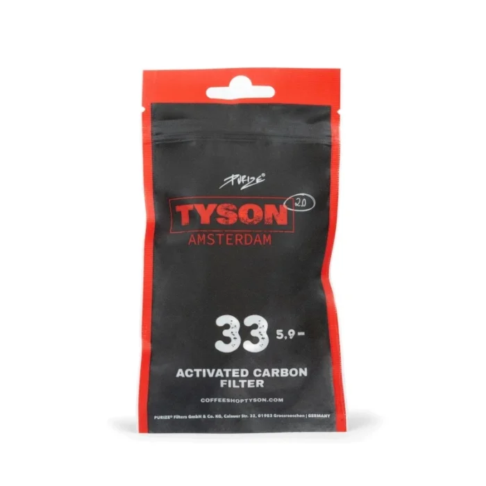 PURIZE - FILTRI AI CARBONI ATTIVI | XTRA SLIM - TYSON 2.0 33PZ |  RICAMBIO PIPE PURIZE - immagine 1