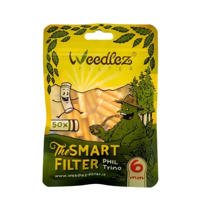 WEEDLEZ - FILTRI AI CARBONI ATTIVI | GIALLO Ø 6mm - 50pz. - immagine 1