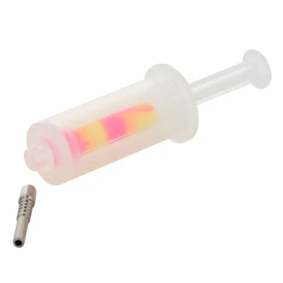 QNUBU - SILICONE NECTAR COLLECTOR 'SYRINGE' WITH TITANIUM TIP | 23 CM - Image 2