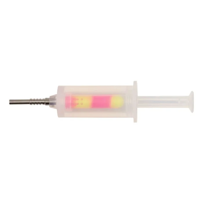 QNUBU - NECTAR COLLECTOR "SYRINGE" IN SILICONE CON PUNTA IN TITANIO | 23 CM - immagine 3