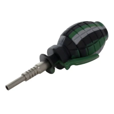QNUBU - SILICONE NECTAR COLLECTOR "GRENADE" WITH TITANIUM TIP | 16 CM - Image 5