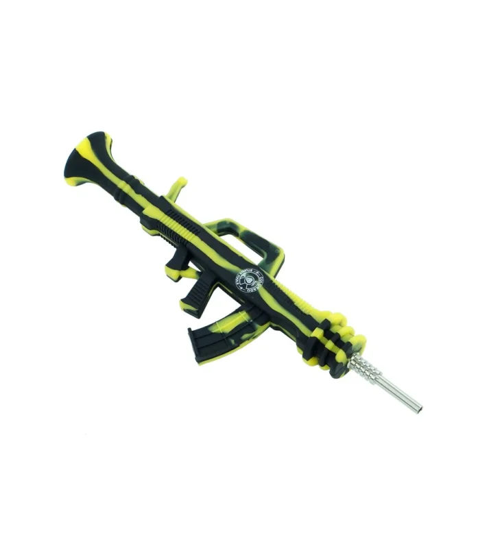 QNUBU - SILICONE NECTAR COLLECTOR "AK47" WITH TITANIUM TIP | 24 CM - Image 1