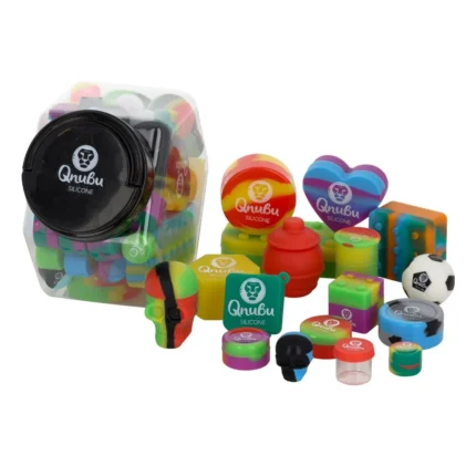 QNUBU - MIX CONTENITORI IN SILICONE CON DISPLAY | TAGLIA L 58pz