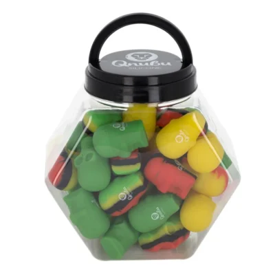 QNUBU - CONTENEDORES DE SILICONA CON DISPLAY | SKULL 15ml 40pcs - Imagen 2