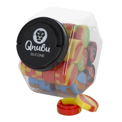 QNUBU - SILICONE CONTAINERS WITH DISPLAY | ROUND 22ml 30pcs