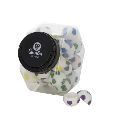 QNUBU - CONTENITORI IN SILICONE CON DISPLAY | PALLA 8ml 25pz