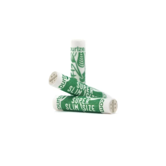 PURIZE - ACTIVATED CARBON FILTERS | SUPER SLIM - WHITE 111PCS | PURIZE PIPE REPLACEMENT - Image 2