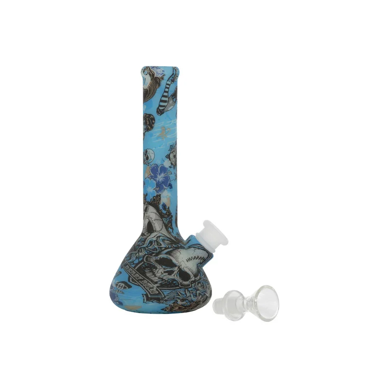 QNUBU - FLUO SILICONE BONG | 19cm - Image 2