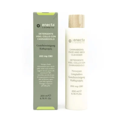 enecta_detergente_viso_cannabidiolo_indoorline.webp ENECTA - FACE NECK CLEANSER WITH CANNABIDIOL | 200mg CBD | 200ml - immagine 1