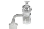 QUARTZ BANGER WITH CAP AND TERP PEARLS | 14mm MALE