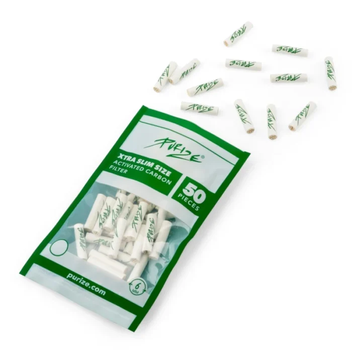 PURIZE - FILTRI AI CARBONI ATTIVI | XTRA SLIM DISPLAY 20 CONFEZIONI - BIANCO 50PZ - immagine 2