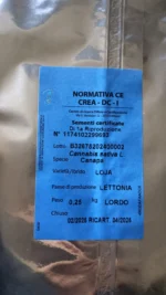 SEMI DI CANAPA VARIETA' LOJA CE | 0,250 Kg - immagine 2