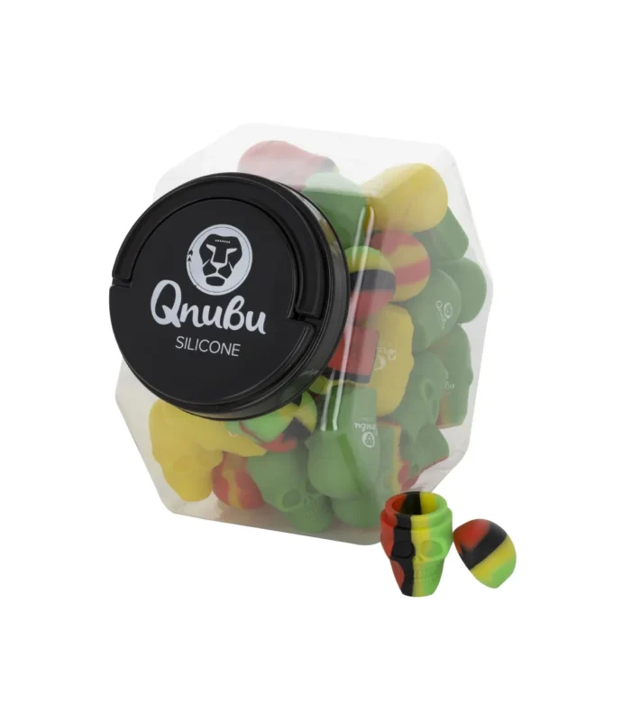 QNUBU - CONTENITORI IN SILICONE CON DISPLAY | SKULL 15ml 40pz - immagine 1