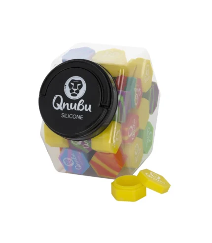 QNUBU - CONTENITORI IN SILICONE CON DISPLAY | ESAGONO 26ml 40pz