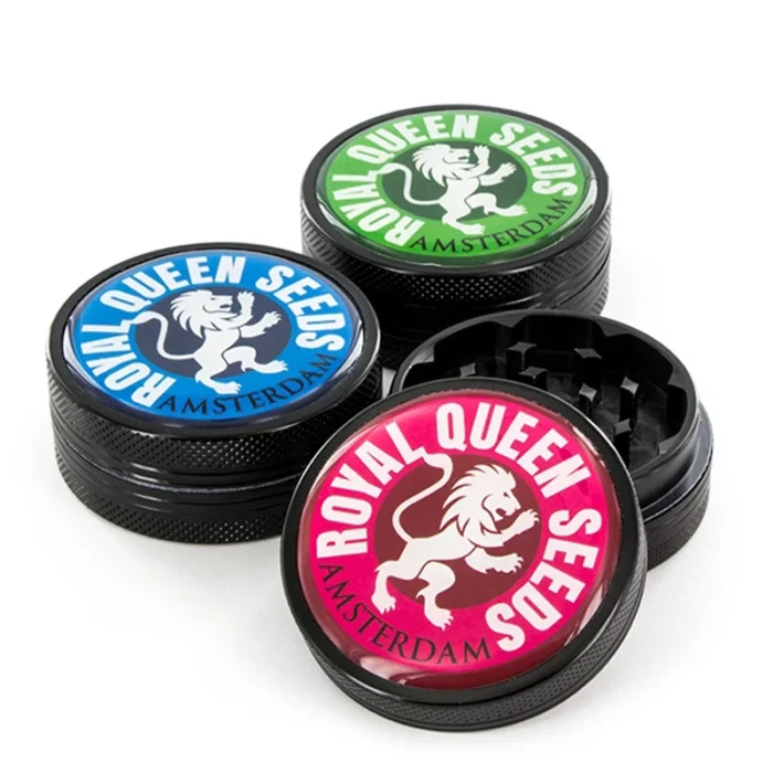 ROYAL QUEEN SEEDS - GRINDER IN METALLO CON LOGO | 40x18mm - immagine 1