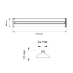 INDOORLIGHT - KIT STICKY BOOST UV 2.0 24W | LAMPADA + PORTALAMPADA + TIMER DIGITALE - Imagen 4