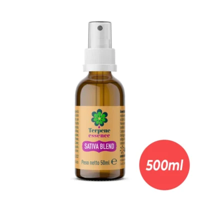 terpene_essence_sativa_blend_indoorline_500ml.webp TERPENE ESSENCE - SATIVA BLEND TERPENI FLACON | 500ml - immagine 1