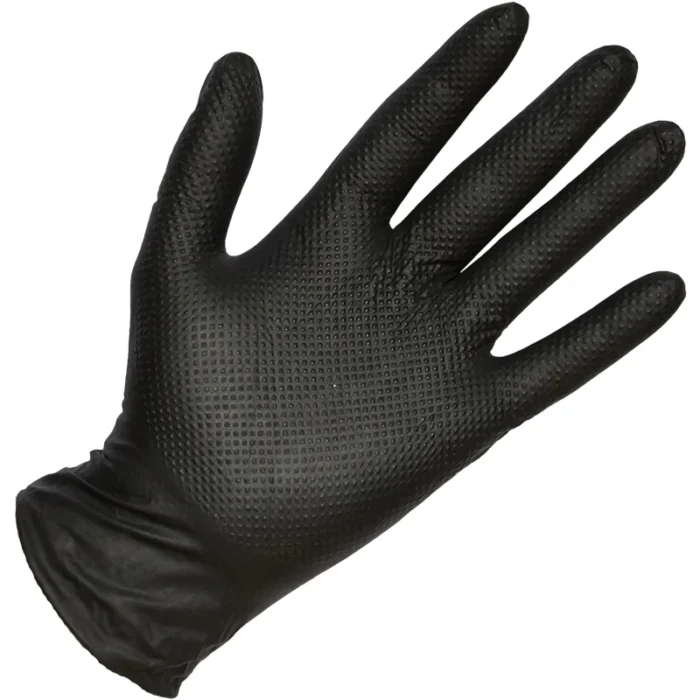 QNUBU - PROFESSIONAL NITRILE GLOVES BLACK | DIAMOND - Image 1