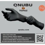 QNUBU - GUANTI PROFESSIONALI IN NITRILE NERI | LISCIO - immagine 2