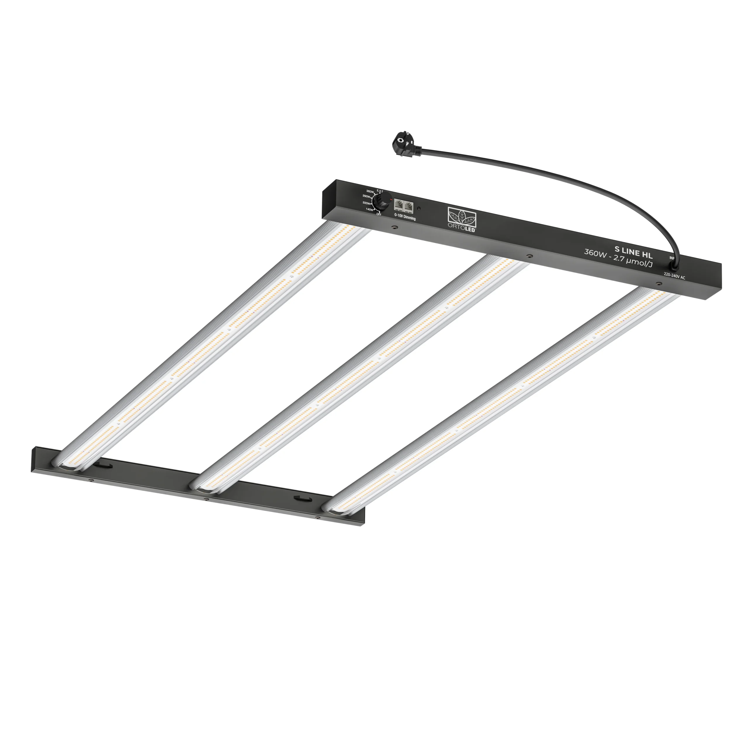 ORTOLED-S-LINE-HL-360W-copia.webp ORTOLED - S LINE HL BAR LIGHT (2.7 µmol/J) | 360W - 60x120cm - Image 1