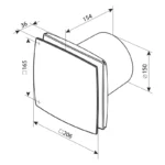 VENTS - ASPIRATOR TT 100UN WITH TEMPERATURE REGULATOR AND MINIMUM SPEED CABLED | Ø 100mm - 187mc/h - Image 3