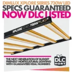 DIMLUX - XPLORE SERIES LED | 730W - 2197 μmol/s - 3.0 μmol/J | DLC HORT CERTIFIED