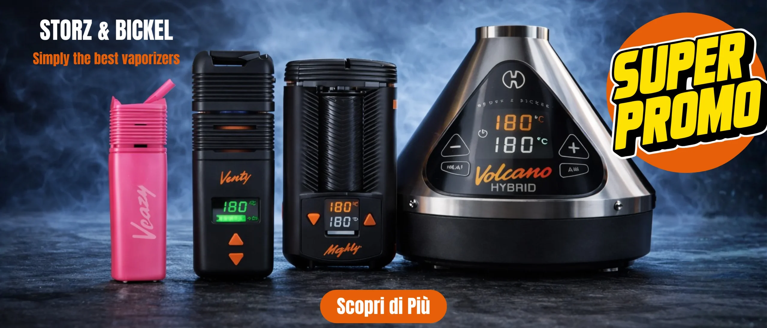Vaporizzatori Storz & Bickel Mighty, Venty e Volcano Hybrid in promozione
