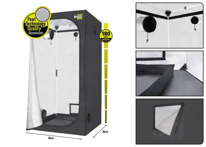 GARDEN HIGHPRO - GROWKIT 80H -KIT COLTIVAZIONE COMPLETO | 150W (80x80x180cm) - immagine 2