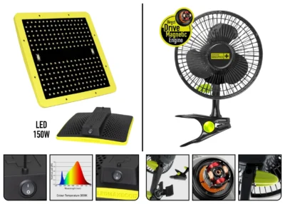 GARDEN HIGHPRO - GROWKIT 80H -KIT COLTIVAZIONE COMPLETO | 150W (80x80x180cm) - immagine 3