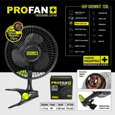 GARDEN HIGHPRO - GROWKIT 120H -KIT COLTIVAZIONE COMPLETO | 300W (120x60x180cm) - immagine 7