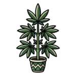 Plantas de cáñamo ornamentales