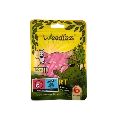 indoorline_weedlez_pink1.webp WEEDLEZ - ACTIVE CARBON FILTERS | PINK Ø 6mm - 50pcs. - immagine 1
